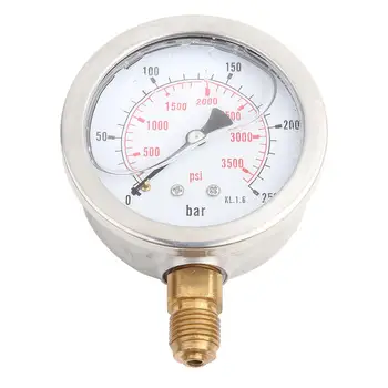 0-250Bar 0-3750PSI pompa manometr ciśnienia powietrza G1/4 63mm dial pompa manometr ciśnienia wody metr narzędzia pomiarowe ciśnienia