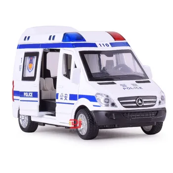 1:32 Stop Pogotowia Policjanci Maszyny Diecasts & Toy Vehicles Model Wozu Strażackiego Metal Ciągnąć Temu Dźwięk I Światło Samochodu Zabawki Dla Dzieci