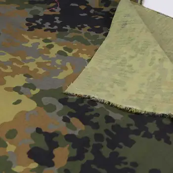 1.5 m szerokość Flecktarn kamuflażu tkanina armia niemiecka kamuflażu tkanina bawełna DIY wojskowy chusteczkę obrus sofa etui materiał