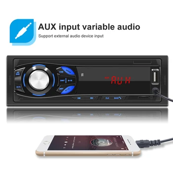 1 DIN Car Stereo MP3 Player, Single Car Stereo MP3 Player In Dash Head Unit Bluetooth USB AUX Radio FM Receiver dla Toyota