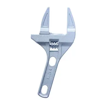 1 krótki trzon duży otwór klucz zestaw narzędzi ze stopu aluminium regulowany uniwersalny защелкивающийся klucz klucz narzędzia do naprawy łazienki