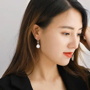 1 para korea moda duży wisiorek kolczyki dla kobiet prosty Тенди gorąco hurtowych haki kolczyki ślubne biżuteria Lady Орекчини