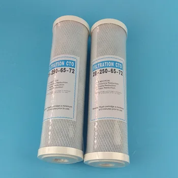 1 szt. filtr do wody węgiel Aktywny wkład filtr 10 cali Wymiana kasety oczyszczacz CTO blok węglowy filtr Waterpurifie