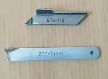 1 zestaw(2 szt.) noże do przemysłowej maszyny do szycia, nr części 270-112/270-113-1