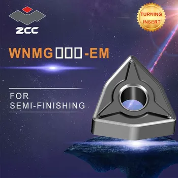 10 szt./lot ZCC z węglików spiekanych, wstawić WNMG EM WNMG06T304 WNMG06T308 pokryty cemented carbide tokarskich ZCCCT narzędzia tokarskie