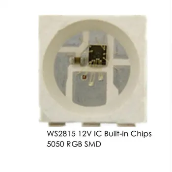 100-1000szt WS2815 chip led akrylowe;DC12V wejście; sygnał przerwania ciągłej transmisji;RGB full kolor adresowany