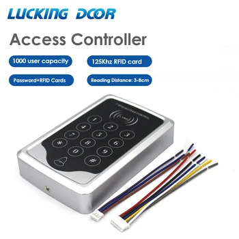 1000 user RFID 125Khz Card Reader autonomiczny kontroler dostępu cyfrowy panel elektroniczny zamek do drzwi Smart door reader klawiatura C10D