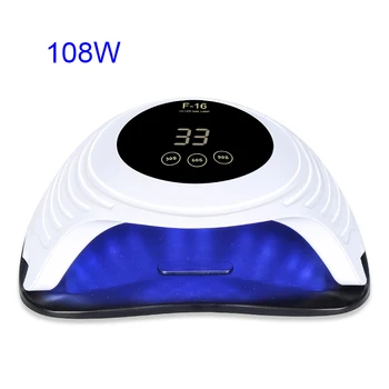 108W/84W/54W UV Lamp LED Nail Nail Dryer Dual hands 54 PCS LED UV Lamp For UV Gel Nail Polish With Manicure Salon Tool