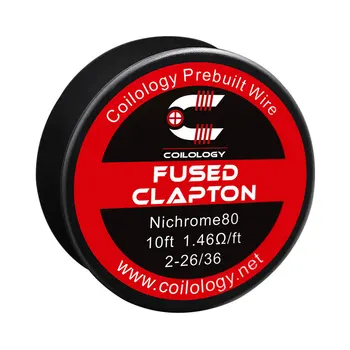 10FT Coilology Clapton Spool Wire Tri-Core Fused Clapton Spool Wire Fused Clapton Prebuilt Spools Wire RTA Tank Atomizer RDA