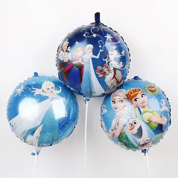 10pcs18inch mrożone Elsa Księżniczka Anna фольгированные balony Urodzinowe dekoracje dzieci uwielbiają zabawki Baby Shower Dziewczyna prezenty