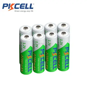 10szt PKCELL 1.2 V NIMH AA 2200MAH akumulatory małe саморазрядная bateria do golenia elektronicznych zabawek