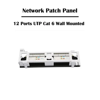12 portów UTP Cat 6/Cat 5e Unshield Network Patch Panel wysokość 1U montaż Naścienny Fluke Pass RJ 45 Ethernet kable