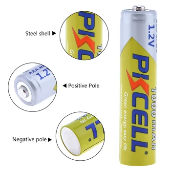 12 szt./lot PKCELL AAA Bateria Ni-MH 1.2 V 1000mAh baterie do latarki aparatu zabawki