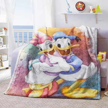 150x200 cm kreskówka Disney Daisy Kaczor Donald koc koc koc koc rzuca flanela флисовые koce dla dzieci prezent