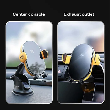 15W X1 QI Wireless Charger Phone Car Holder dla iPhone 12 11 10 X XR, XS, szybka ładowarka samochodowa do Samsung S10 Note S9 S8