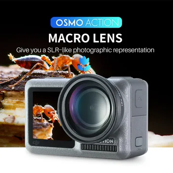 15X zoom makro-lupa dla Dji Osmo Action 15 razy obiektyw Osmo sportowa kamera obiektyw makro wzrost zbliżenie filtr akcesoria