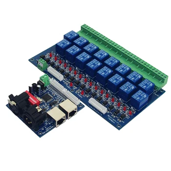 16CH Relay switch dmx512 Controller,wyjście przekaźnikowe,DMX relay control,16way relay switch DC12V main-board & DMX-RELAY-16CH