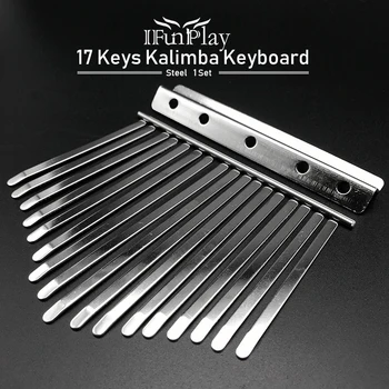 17 Klawiszy Kalimba Klawiatura Wysokiej Jakości Manganowej Kalimba Key Chrome Instrument Muzyczny