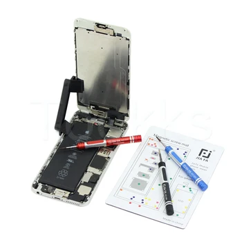 17шт magnetyczna śruba podkładka dla iPhone 11ProMax - X 8P 8 7 7P 6 6S 6P 6SP 5 5s 4s iPhone 4 remont pracy z kolorowym w śruby
