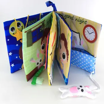 18 cm zabawki dla dzieci przed snem, nocne historia miękka tkanina książka dla dzieci dzieci w wieku przedszkolnym wczesnej edukacji sensoryczna stymulacja prezenty