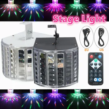 18W Mini RGB Disco Light Stage DJ LED laser sceniczny projektor lampa akumulator Ślub urodziny DJ Strobe Lamp AC90-240V