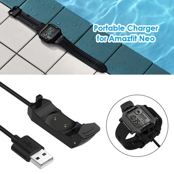 1m Fast USB kabel do ładowania Smart Watch ładowarka do Huami Amazfit Neo Smart Watch bezprzewodowy kabel do ładowania