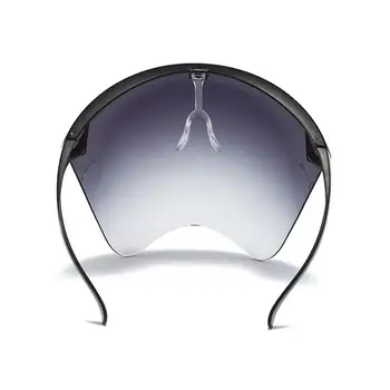 1szt jasne pełne przedniej tarczy unisex przewymiarowane osłona przeciwsłoneczna okulary plastikowe lekkie okulary dla mężczyzn i kobiet kosmicznego