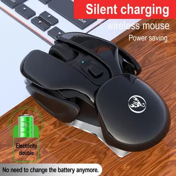 2.4 G akumulator mysz bezprzewodowa przenośna optyczna niemy mysz z USB odbiornik 3 regulowane DPI dla przenośnego komputera PC