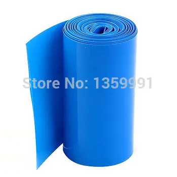 2 metry 85 mm szerokość PVC folia termokurczliwa rurka niebieski do 18650 akumulator