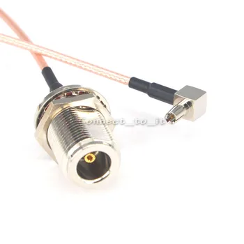 2 szt RF Coaxial N Female Bulkhead to TS9 Male prostokątny wtyk USB modem adapter przedłużający kabel 6 cali