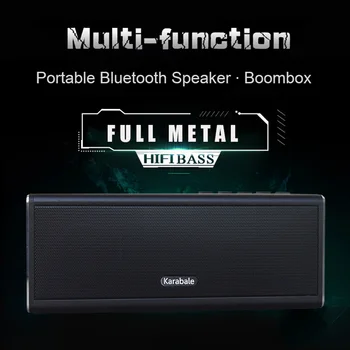 20 W metalowy głośnik Bluetooth 4400mAH Power Bank, przenośny super bass bezprzewodowy tenis samochodowy HIFI głośnik głośnik (tryb głośnomówiący MIC FM
