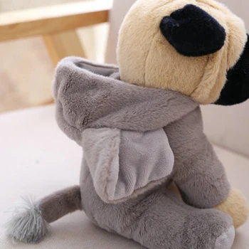 20 cm Mops pluszowe zabawki ładny pluszowy szczeniak pies cosplay dinozaur słoń zwierzę odzież lalka zabawka dla dzieci prezent nagrodę Pazur wypełniacz