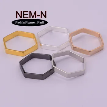 20 szt./lot NEM-N 18*3 mm sześciokąt Gwiazda Naruto kalejdoskop dla naszyjnik Diy basen bez szwu benzen pierścień pierścień biżuteria