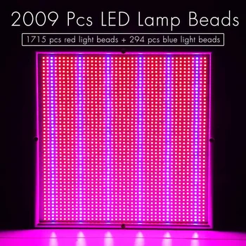 2000 W 2009leds LED Grow Lamp pełną gamę lampa led do uprawy roślin oświetlenie wewnętrzne Grow Light Plant Hydroponic System Grow Box