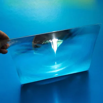 200x170 mm optyczna z tworzywa sztucznego Słoneczna soczewka Fresnela pmma ogniskowa DIY projektor soczewki płaskie lupa koncentrator energii słonecznej