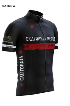 2018 California Bear Quick Dry z długim rękawem jazda na Rowerze koszulki Rowerowe odzież MTB Maillot Ropa Ciclismo mężczyźni rower Jersey