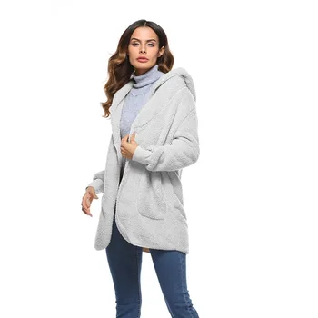 2019 Nowy 5XL rozmiar plus kobiety faux futro płaszcz zimowa ciepła kurtka damska długi rękaw Флисовое płaszcz odzież wierzchnia oversize różowe pluszowe płaszcz