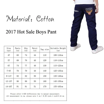 2019 nowa moda list dzieci chłopcy spodnie Spodnie dorywczo bawełniane elastyczna talia ołówek spodnie dla chłopców, odzież dla dzieci 4-16 T Ds175