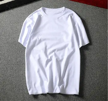 2019 nowy marka odzieżowa duże rozmiary odzież Męska jednolity kolor rękaw Slim Fit t-shirt męska, bawełniana koszulka casual t-shirt