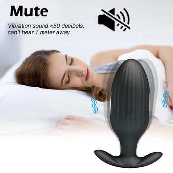 2020 Bluetooth APP elektryczny szok łechtaczki G Spot wibrator analny korki wibracyjny wibrator analny zwieracz odbytu seks zabawki dla par
