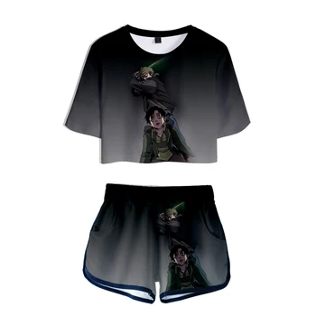 2020 Killing Stalking Yoon Bum Oh Sangwoo Women Two Piece Set szorty+krótkie topy t-shirt letnia meble ubrania Harajuku