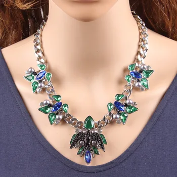 2020 Moda Znany Nowy Marka Ptak Zwierzę Urok Kolorowe Kryształowe Łańcuchy Kobiety Naszyjnik Tanie Sexy Biżuteria Prezent