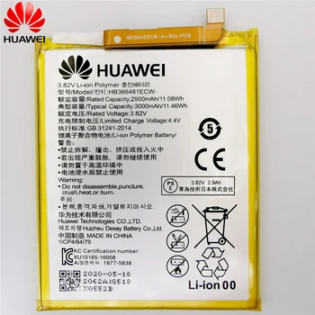 2020 Oryginał do Huawei HB366481ECW akumulator litowo-jonowy telefoniczna bateria do Huawei P9 Ascend P9 Lite G9 honor 8 5C G9 3000mAh