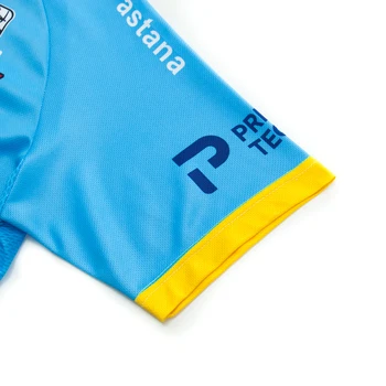 2020 Pro Team jazda na Rowerze Jersey niebieski Astana z krótkim rękawem rower nosić ubrania lato Mayo Ropa Ciclismo mundury mężczyźni bib żel zestaw