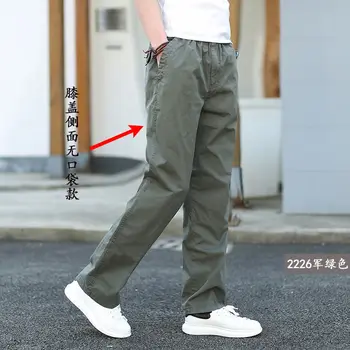 2020 grube proste spodnie duży rozmiar temat robocze spodnie Męskie uliczne casual spodnie z wieloma kieszeniami długie spodnie