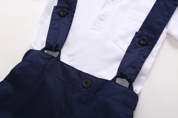 2020 letni zestaw ubrań dla chłopców koszulka z krótkim rękawem+spodnie джентльменские kostiumy kombinezony dla Dzieci ubrania dla niemowląt kombinezon strój