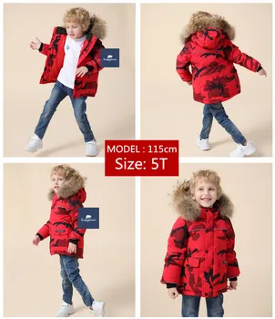 2020 marka płaszcz zimowy dziecięcy kurtka dla chłopców odzież zimowa moro odzież dziecięca wodoodporny dziecko ukształtować śnieżny ubrania