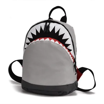 2020 nowe dziecko torby rekin usta plac szkolna torba dla chłopców, dziewcząt kreskówka płótno szkolne plecaki Mochilas Escola plecak