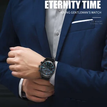 2020 nowe męskie zegarki najlepsze marki luksusowych biznes płótno pasek zegarek kwarcowy zegarki Męskie sportowe zegarek wodoodporny zegarek Kwarcowy relogio