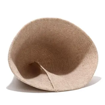 2020 quente inverno chapéu de balde feminino para adolescentes e feltro pele moda la inverno para menina de sautumn chapéu G8Z6